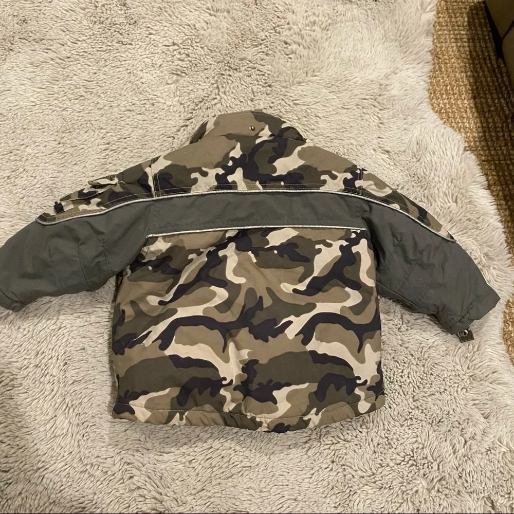 The children’s place camo toddler coat + sweater  24m